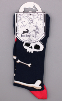 Calcetines Largos Hop Hare Calaveras y Huesos en Lata (41-46)