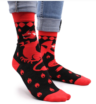 Calcetines Largos Hop Hare Dragon Rojo en Lata (41-46)