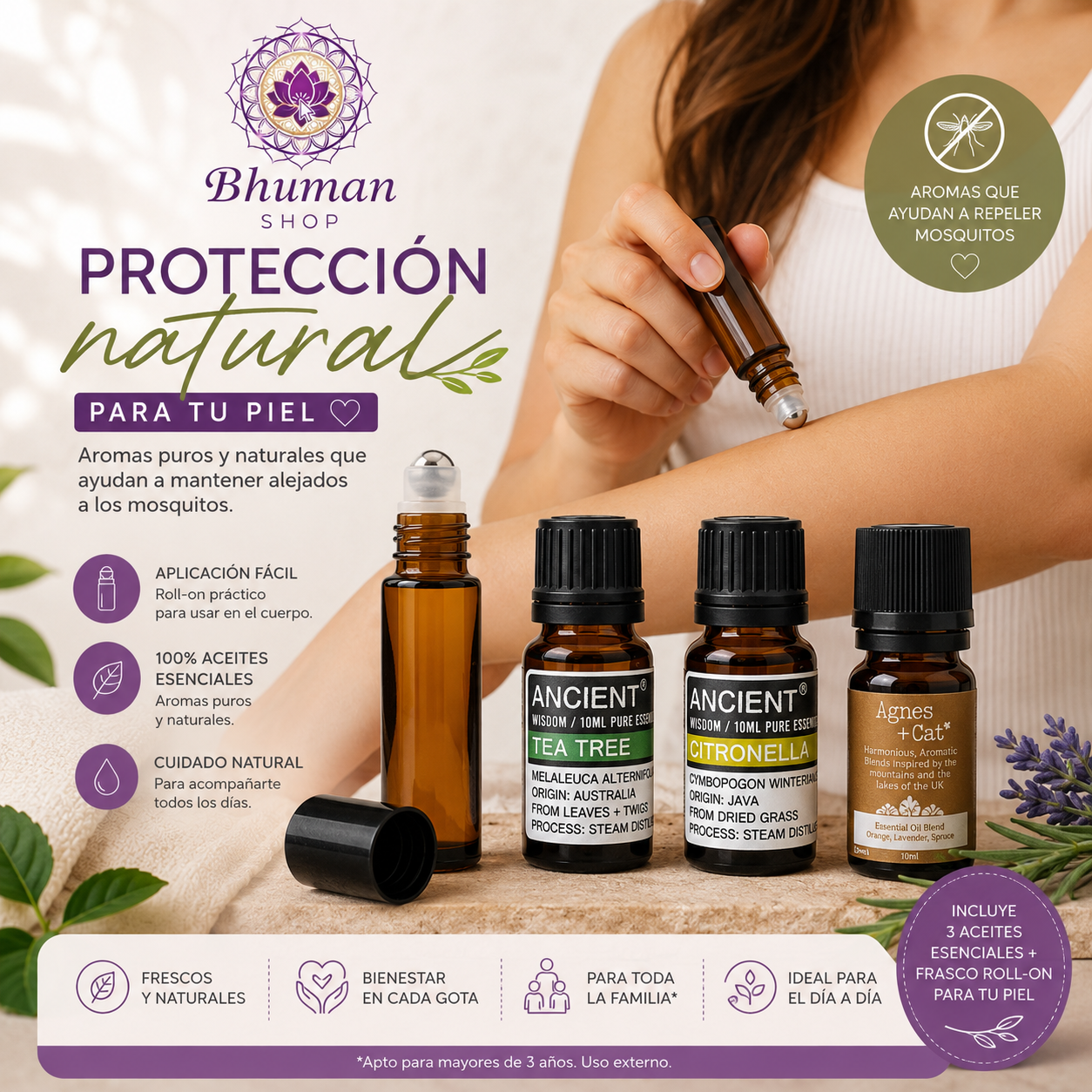 Pack Anti Mosquitos Natural Cuerpo