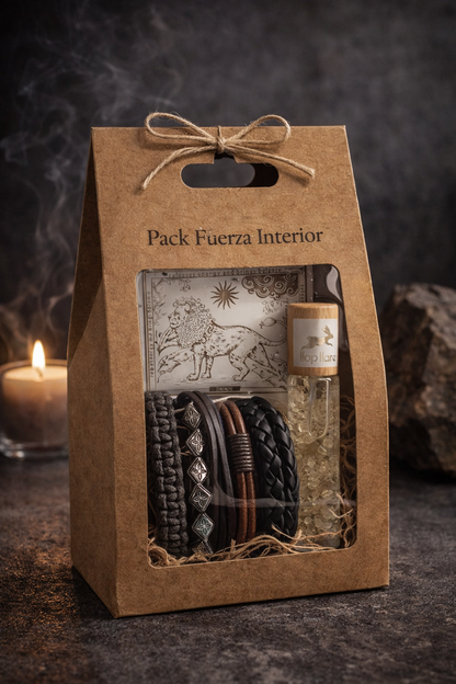 Ritual Masculino · Fuerza Interior - Pulseras y Roll On piedras