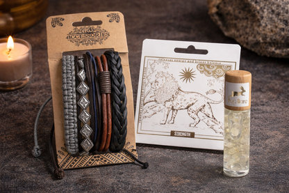 Ritual Masculino · Fuerza Interior - Pulseras y Roll On piedras