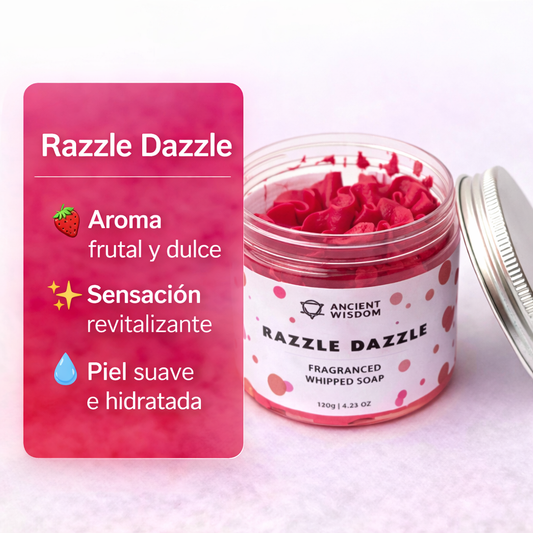 Jabón de Crema Batida  Razzle Dazzle 120g – Aroma Frutal Dulce y Revitalizante