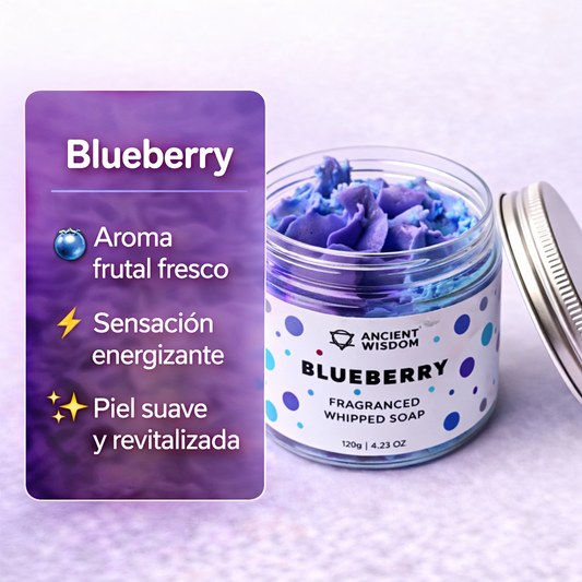 Jabón de Crema Batida de Arándanos 120g – Aroma Frutal Fresco y Revitalizante