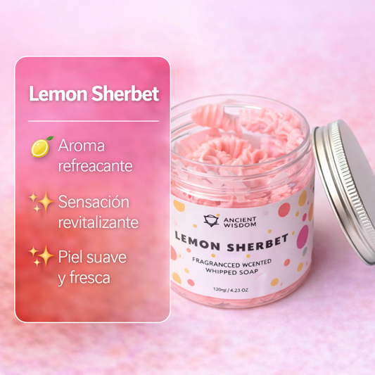Jabón de Crema Batida Limonada Rosa 120g – Aroma Cítrico Dulce y Refrescante