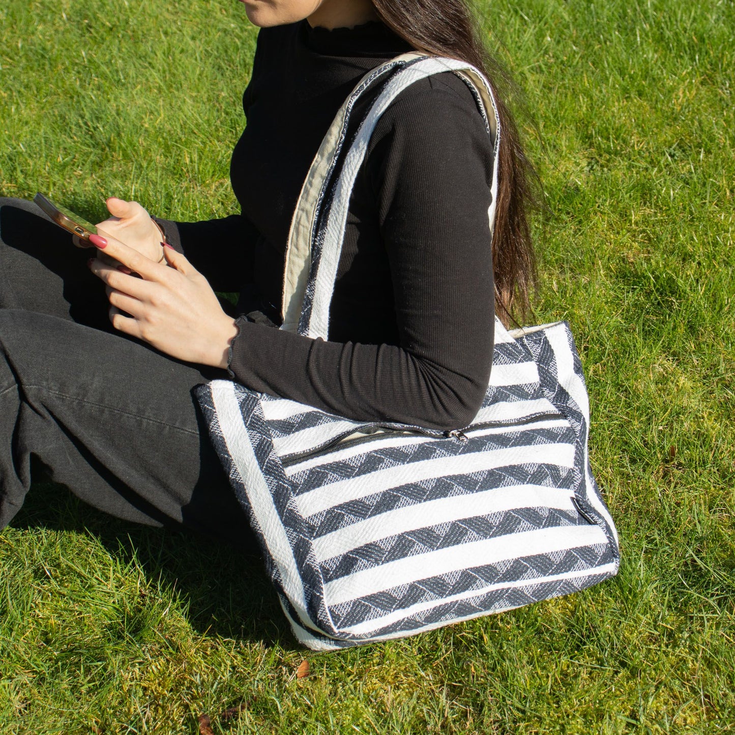 Bolsos Jacquard Naturales – Atlas Nómada – Bolso Musa Viajera