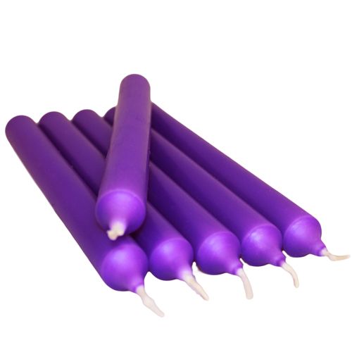 Caja de Velas a Granel en Color Lila (Pack de 6 Unids)