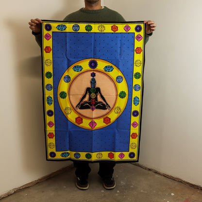 Arte de pared de algodón (70x110cm) - Chakra Vibrante