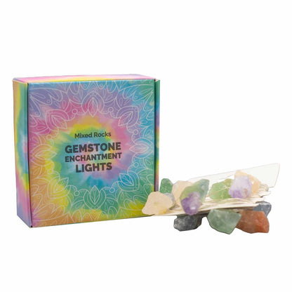 Luces de Encantamiento de Piedras de Rocas Mixtas