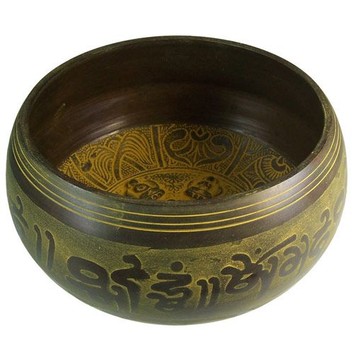 Cuenco Extra-Grande con Figura de Cinco Buddhas