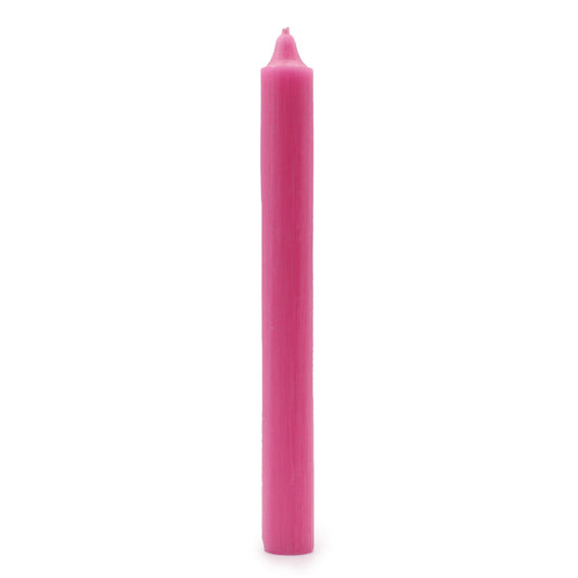 Velas a Granel en Color Fucsia (Paquete de 10 unids)