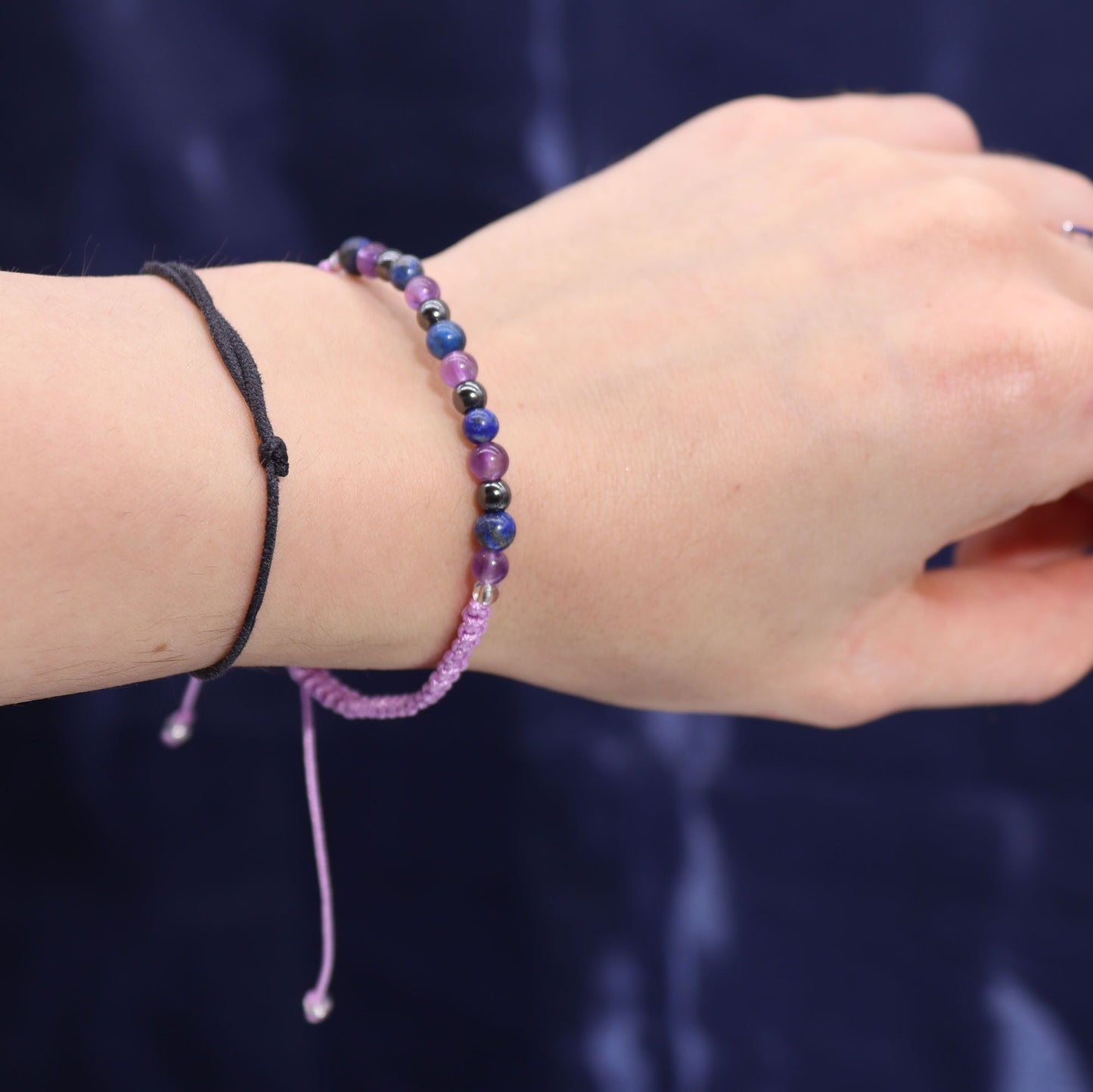 Vela de Cristal del Zodiaco con Pulsera de Piedras Preciosas Signo Aquario