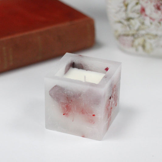 Vela Encantada - Frasco Cuadrado Pequeño - Rosa