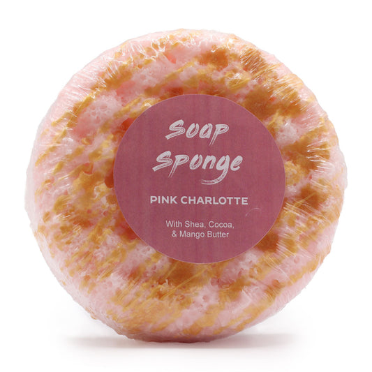 Esponja con Jabón 2 en 1 Exfoliante de Mantequilla – Pink Charlotte