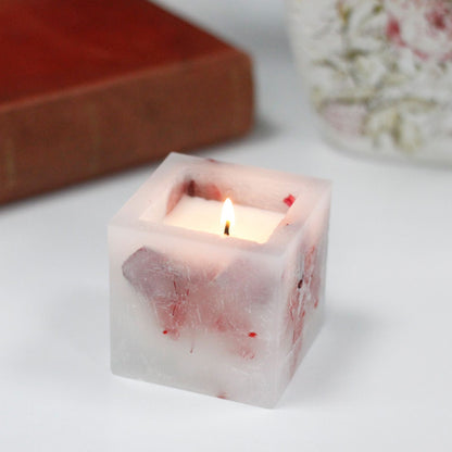 Vela Encantada - Frasco Cuadrado Pequeño - Rosa