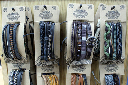 Pulsera de Hombre - Verde y Natural (color aleatorio)