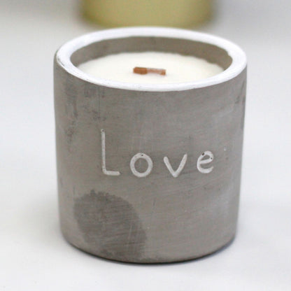 Vela mediana con Mecha de Madera Love