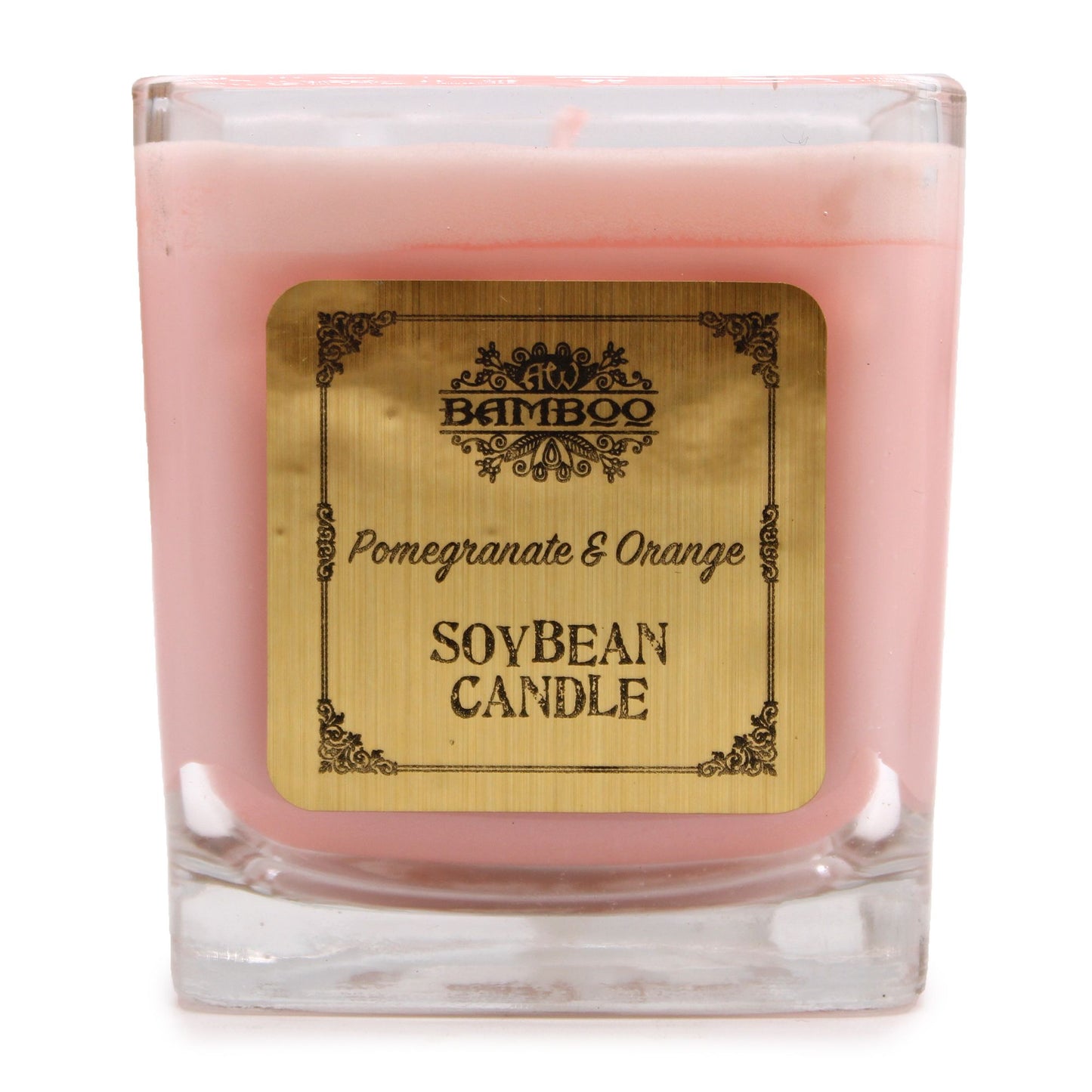 Vela de Cera de Soja - Granada y naranja