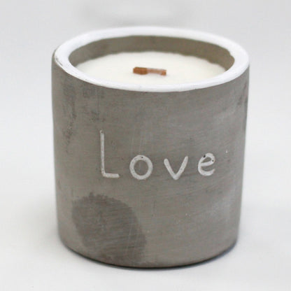 Vela mediana con Mecha de Madera Love