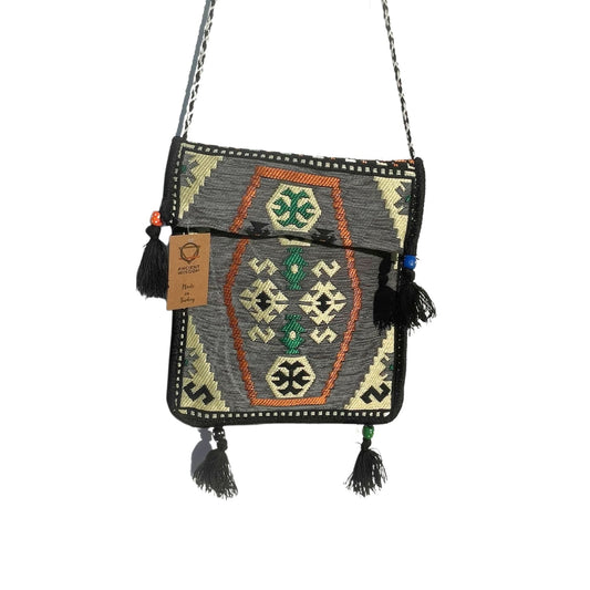 Bolso bandolera Ancient Wisdom de Poliéster/Algodón