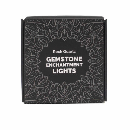 Luces de encantamiento de piedras preciosas - Cuarzo de roca