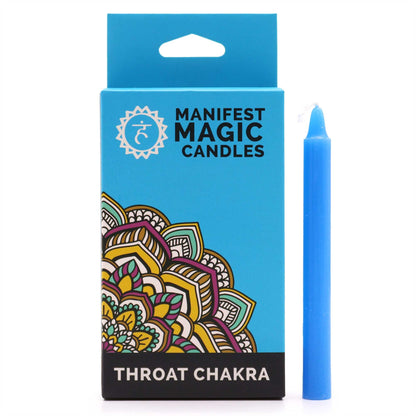 Velas Mágicas Manifest Azul Chakra Garganta (Pack de 12 unids)