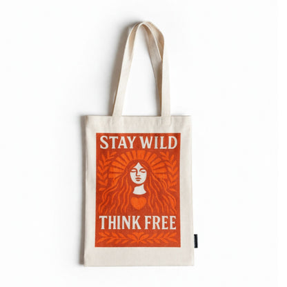 Nomad Sari Iconic Toni Tote Bag - Mantente salvaje - Natural 10oz