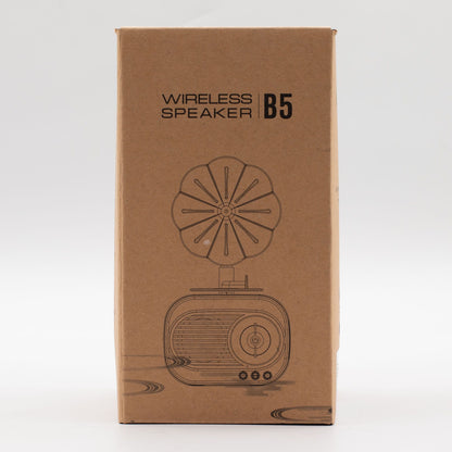 Altavoz mini gramófono retro - Bluetooth y radio FM - 5 vatios x 1