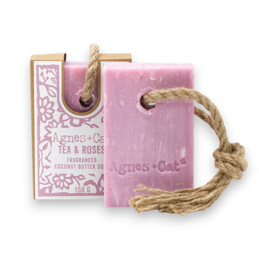 Jabón con Cordón - Té y Rosas