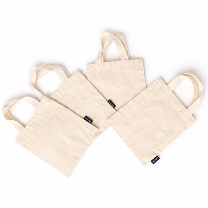 Nomad Sari Icónica Bolsa Tote de Regalo Mini - Sin impresión- (25x18cm) - Natural 4oz