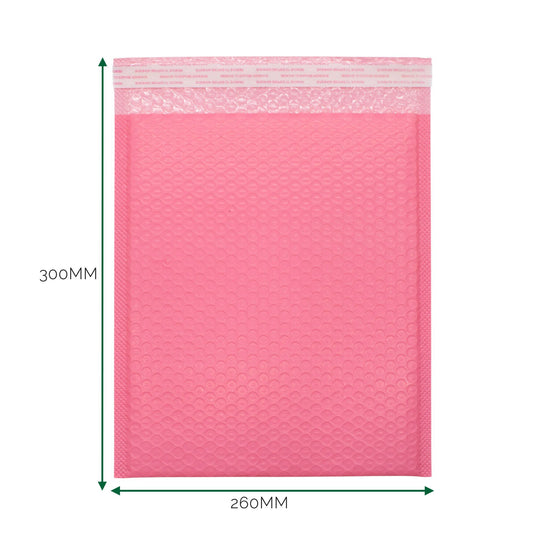 Sobre burbuja de polietileno rosa (260x300+40mm)