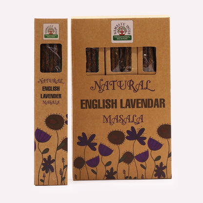Incienso Botánico Natural Masala Fragancia a Lavanda Inglesa
