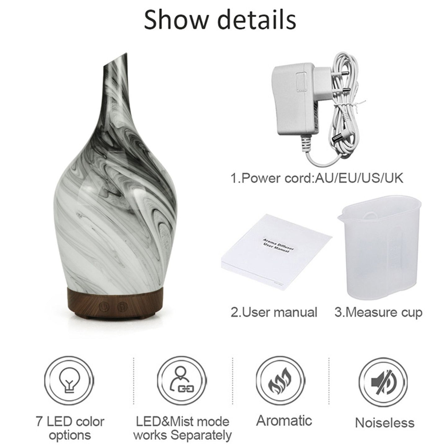 Difusor de Aroma con Enchufe EU de Vidrio