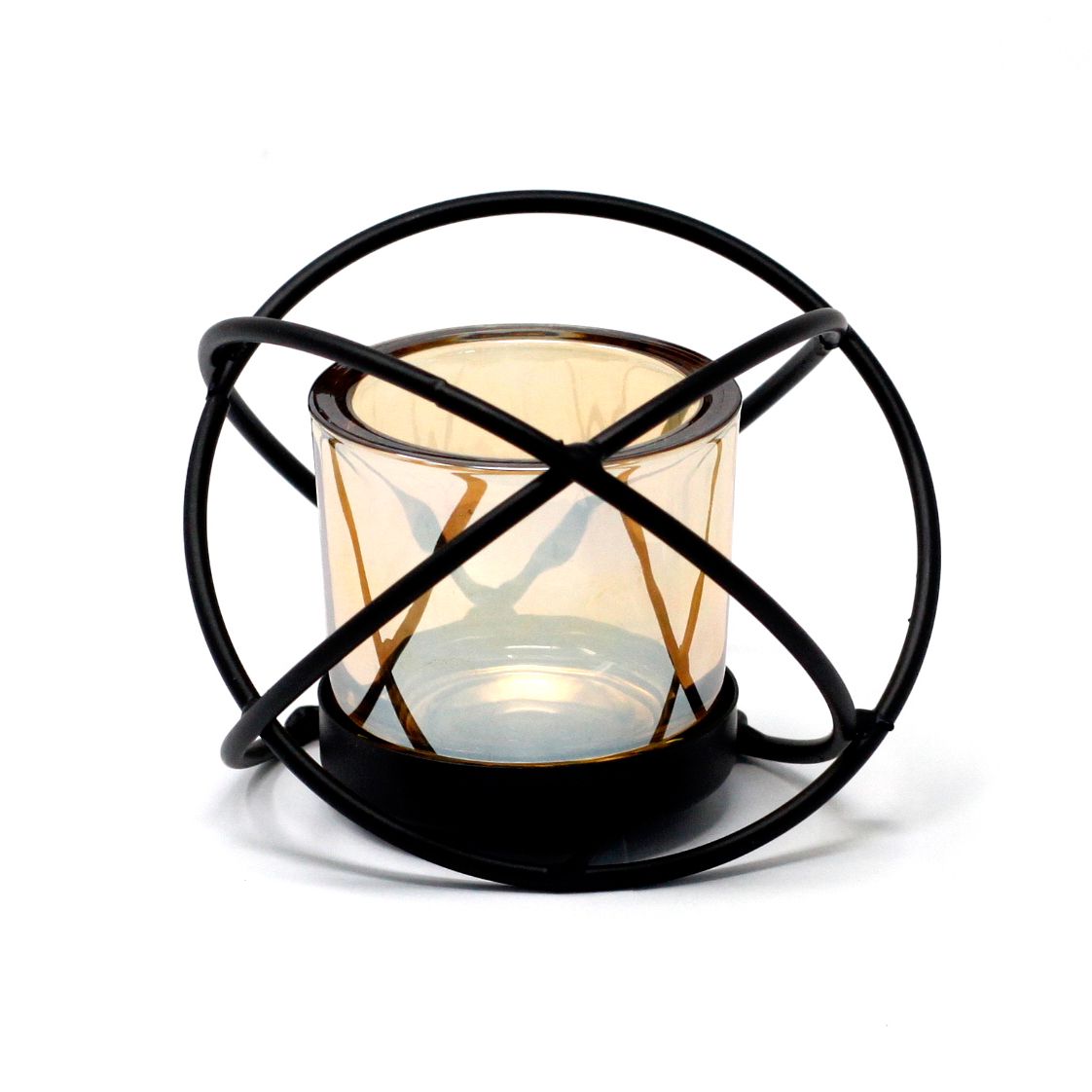 Candelabro de Hierro en forma de Bola para 1 Vela
