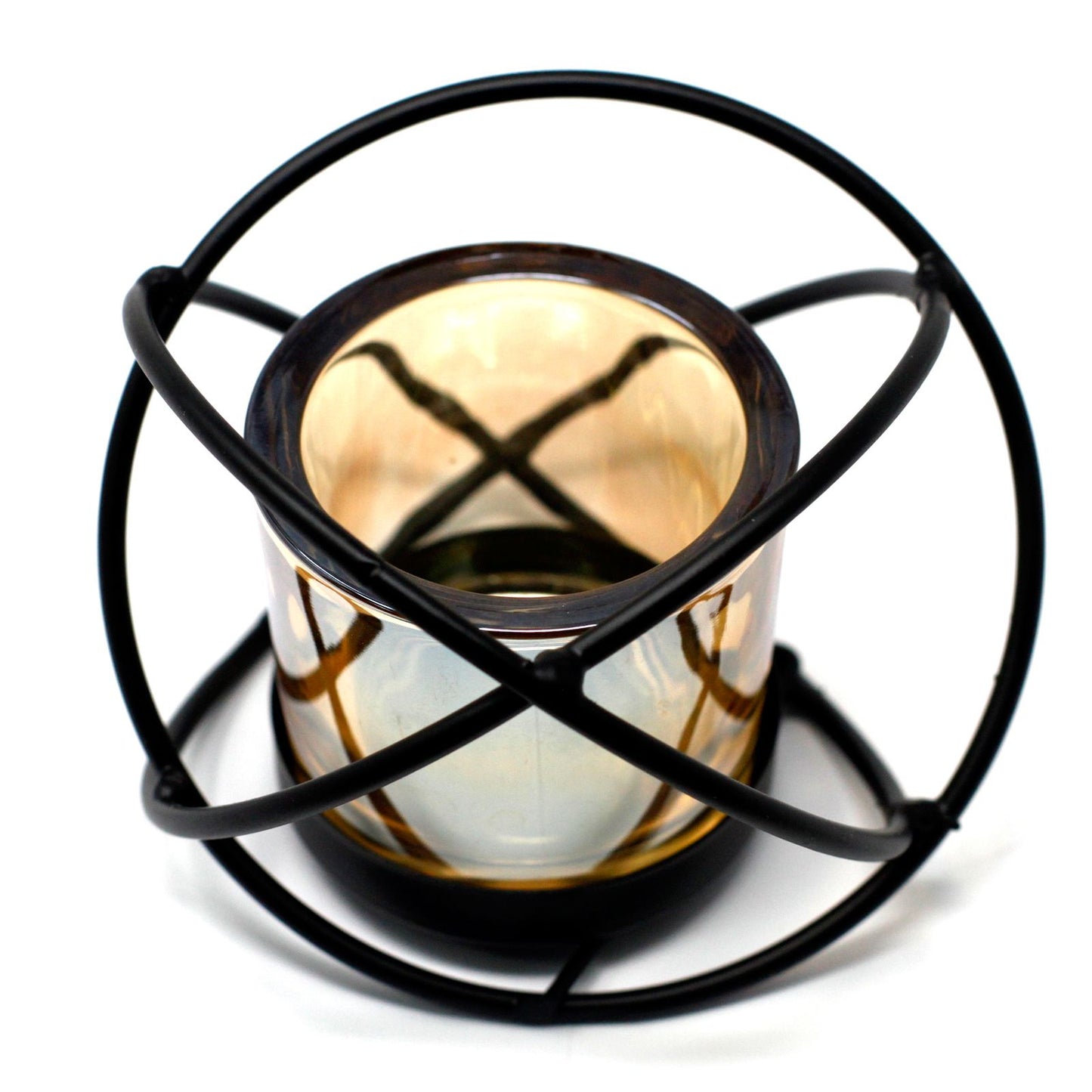 Candelabro de Hierro en forma de Bola para 1 Vela