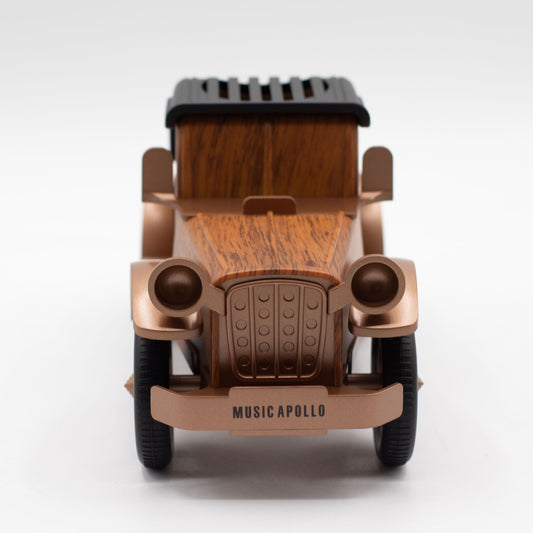 Altavoz clásico para coche vintage y soporte para teléfono - Bluetooth - 5 vatios