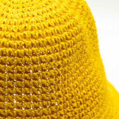 Nomad Sari Sombrero de Paja de Ala Ancha para Sol - Amarillo