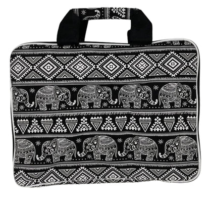 Bolsa acolchada para portátil (Elepants Motiff) 33x24x3cm