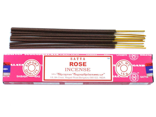 Varillas de Incienso Satya Rosa (15g)