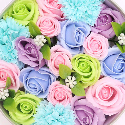 Caja Redonda - Baby Blessings - Flores de Jabón