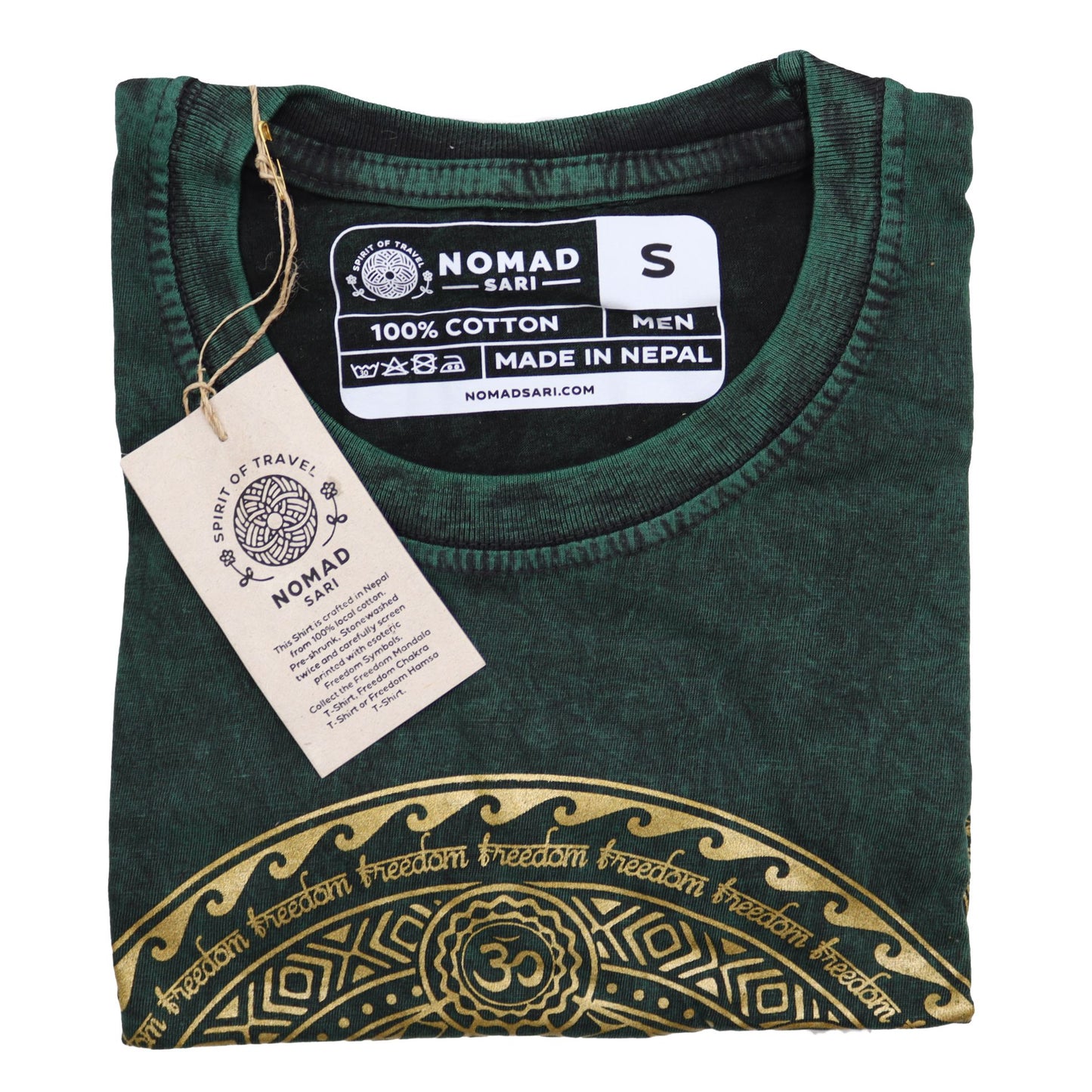 Camiseta Nomad Sari Pequeña - Chakra - Verde