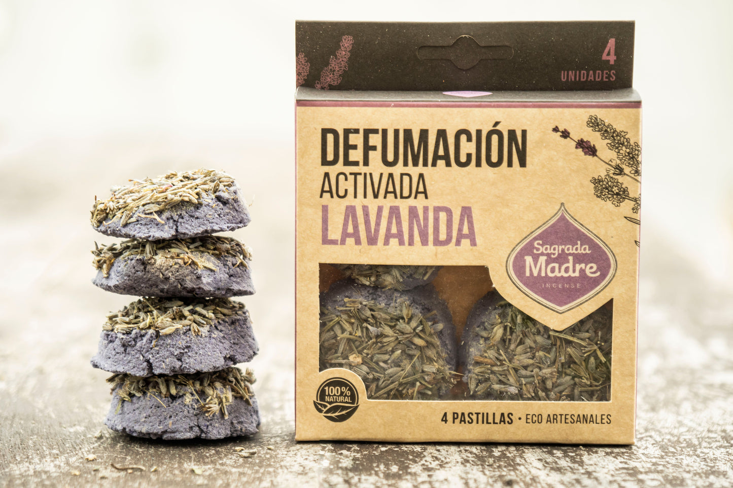 Pastillas de Incienso en Resina X 4 Lavanda