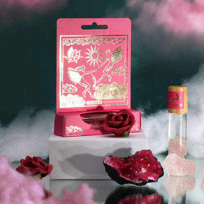 Aceite Esencial en Roll On "Los Amantes" de Hop Hare con Cuarzo Rosa