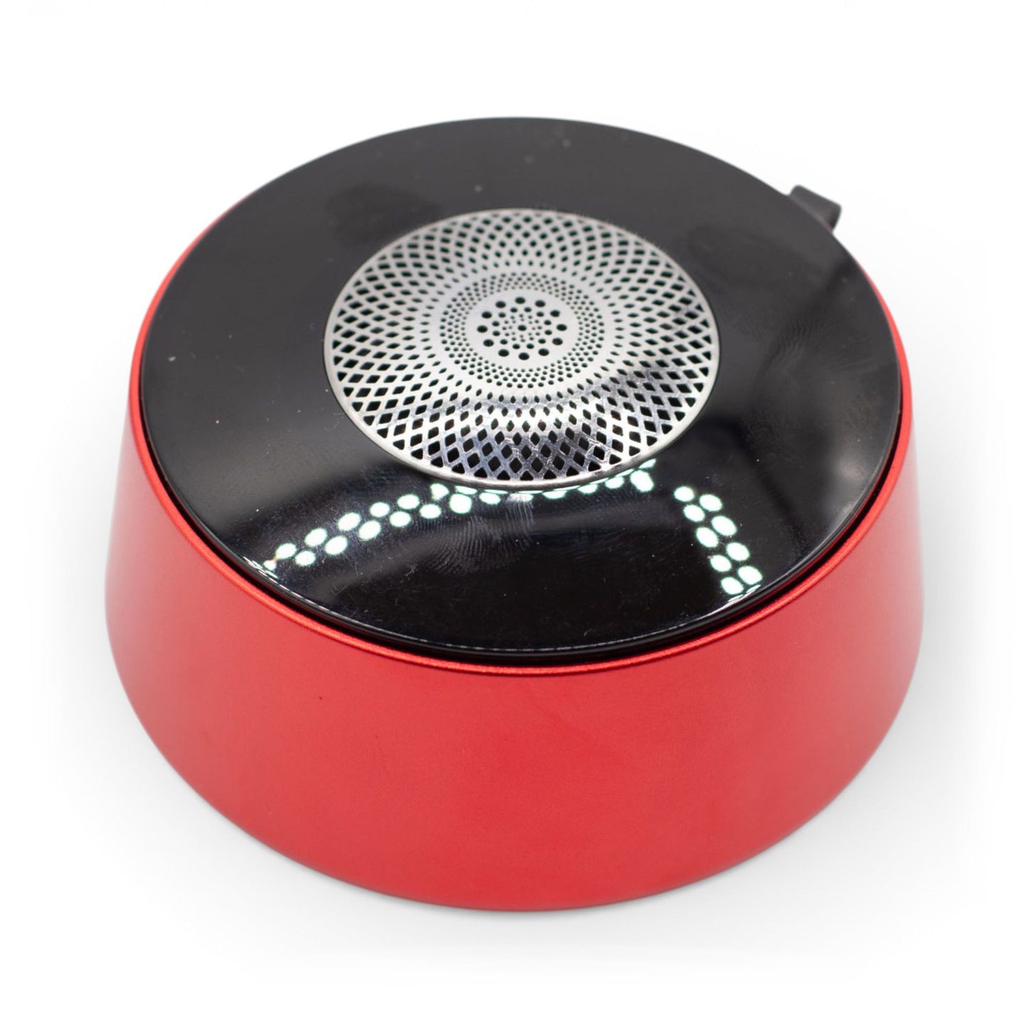 Mini altavoz con efecto de iluminación Mandela rojo