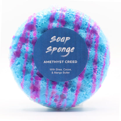 Esponja con Jabón 2 en 1 Exfoliante- Amethyst Creed