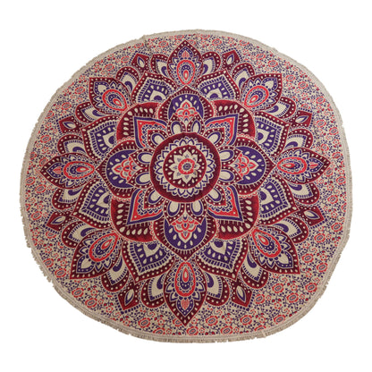 Gran arte Mandala Roundy (180 cm) - Rosa y Morado