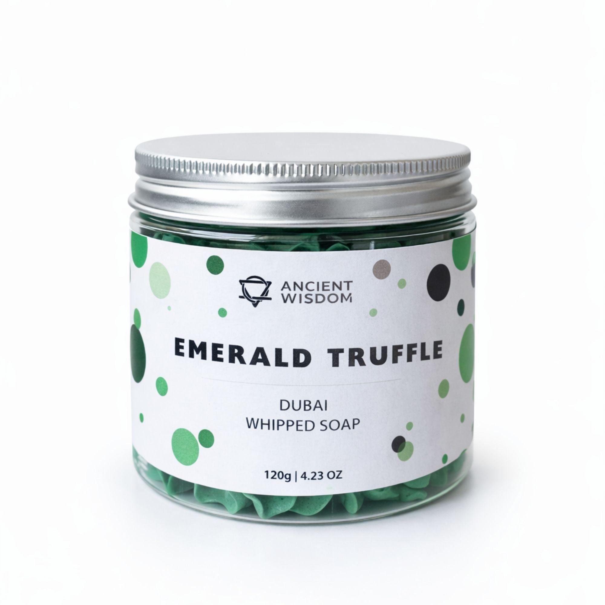 Jabón de Crema Batida Trufa Esmeralda 120g – Aroma Dulce, Intenso y Sofisticado
