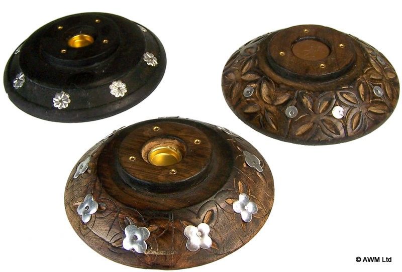 Porta Incienso de Conos y Varillas con Efecto Envejecido