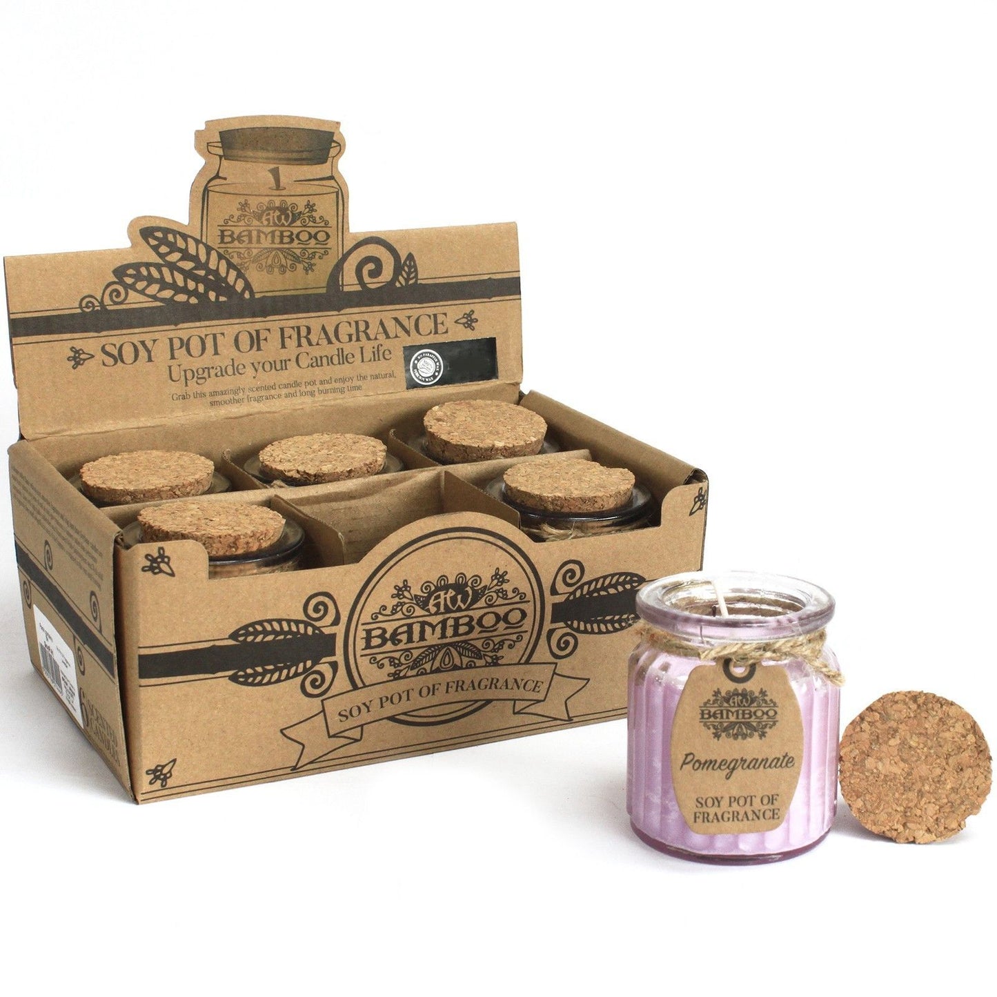 Vela de Cera de Soja Perfumada con Tarro