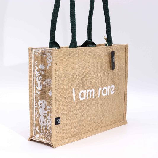 Bolsa Grande de Yute Natural Hop Hare Soy Rara