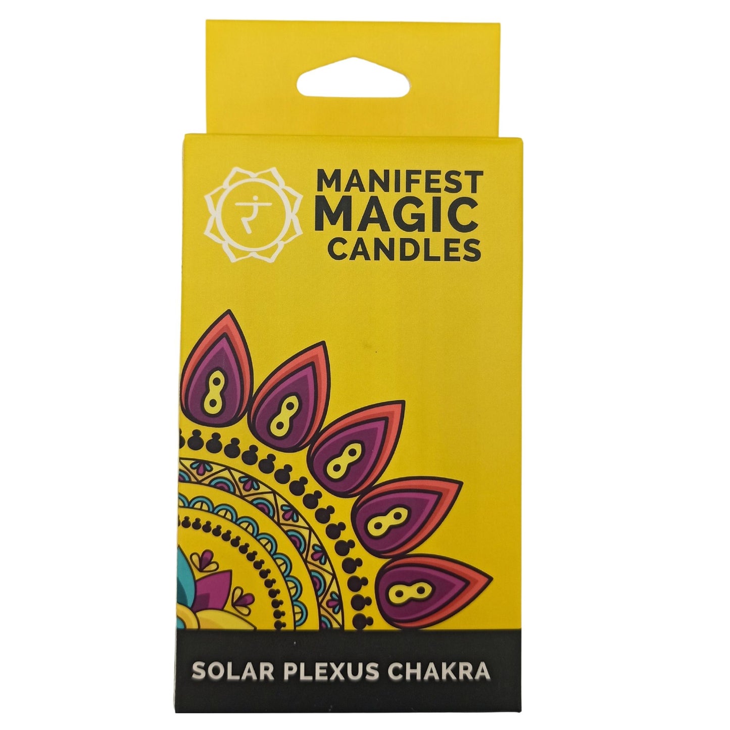 Velas Manifiesto Mágico Amarillas Chakra del Plexo Solar (Pack de 12 Unids)